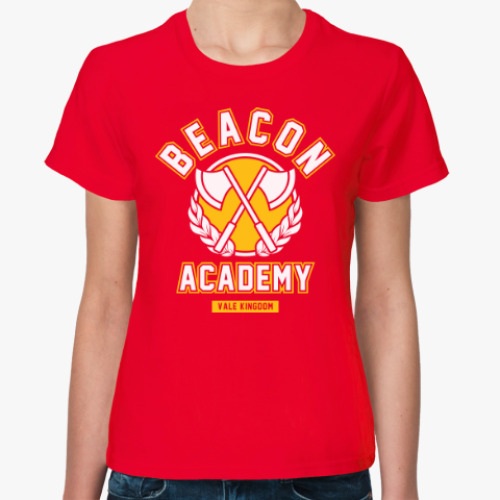 Женская футболка RWBY. Beacon Academy