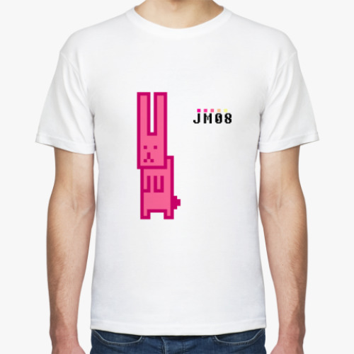 Футболка с принтом  Jm_pixel_rabbit