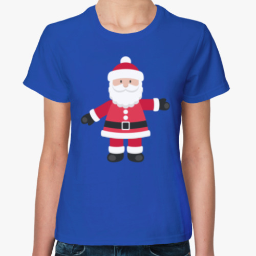 Женская футболка Санта Клаус