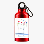 Металлическая бутылка 400 мл UV-DTF