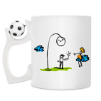 Кружка с футбольным мячиком