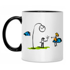 Кружка двухцветная