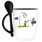 Кружка с ложкой