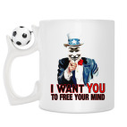 Кружка с футбольным мячиком