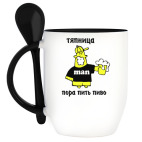 Кружка с ложкой