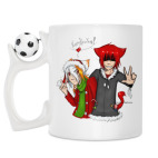 Кружка с футбольным мячиком