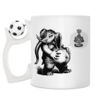 Кружка с футбольным мячиком