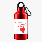 Металлическая бутылка 400 мл UV-DTF