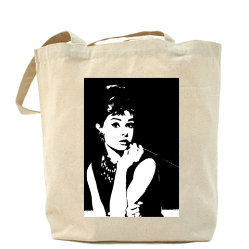 Сумка шоппер с принтом Одри