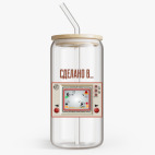 Банка с бамбуковой крышкой