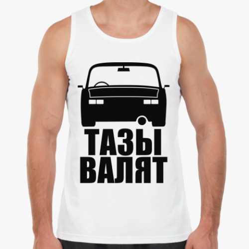 Майка с принтом  майка Тазы валят