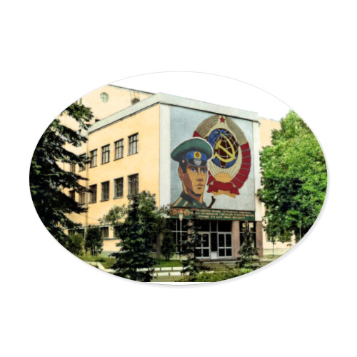 Виниловые наклейки с принтом Московский пограничный институт  ФСБ России