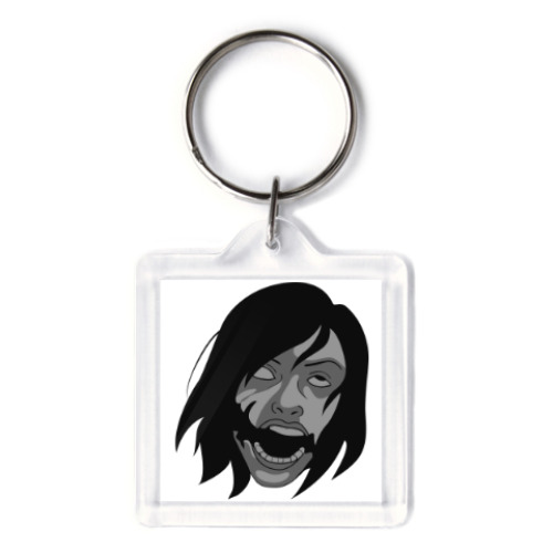 Брелок с принтом Девушка с улыбкой Джокера