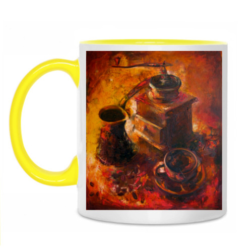 Кружка с принтом Кофе