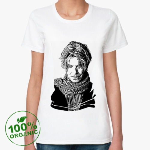 Женская футболка из органик-хлопка David Bowie