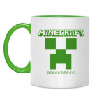 Двухцветная кружка Minecraft