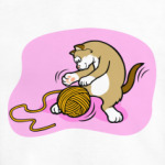 Кот с клубочком