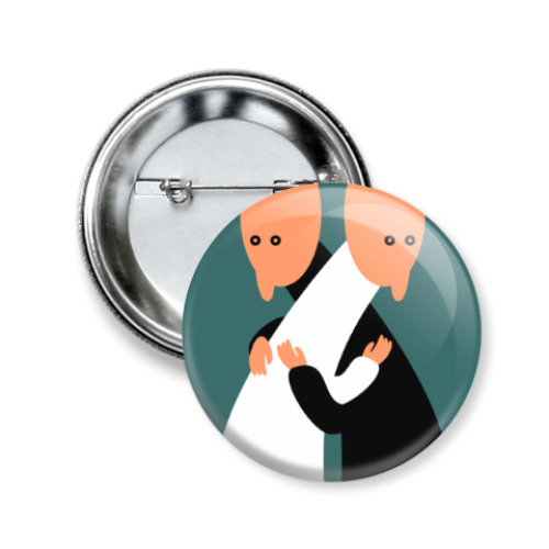 Значок 50мм с принтом love