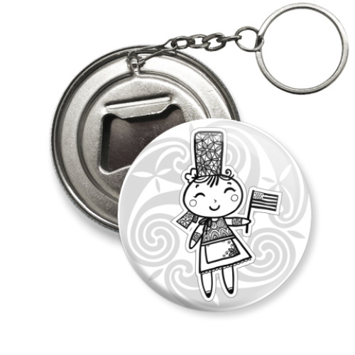 Брелок-открывашка Breton girl