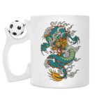 Кружка с футбольным мячиком