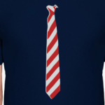 Галстук в светло-красную косую