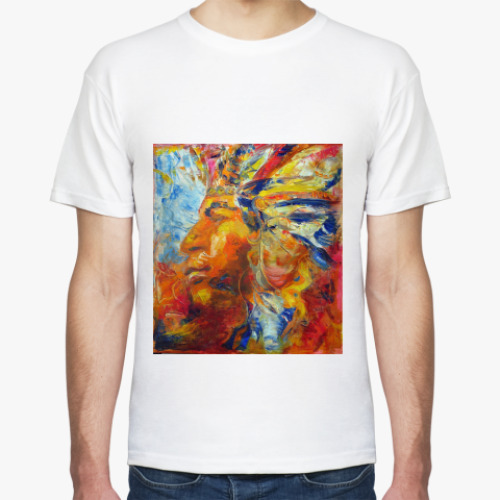 Футболка с принтом индеец