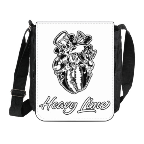 Сумка на плечо (мини-планшет) с принтом Heavy Lime