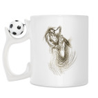 Кружка с футбольным мячиком