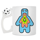 Кружка с футбольным мячиком