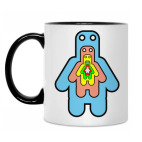 Кружка двухцветная