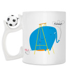 Кружка с футбольным мячиком