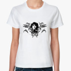 Классическая женская футболка Lizard king  футболка