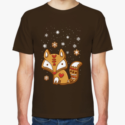 Футболка с принтом Пряничная лиса