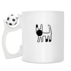 Кружка с футбольным мячиком