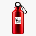 Металлическая бутылка 400 мл UV-DTF