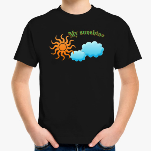 Детская футболка с принтом Солнышко