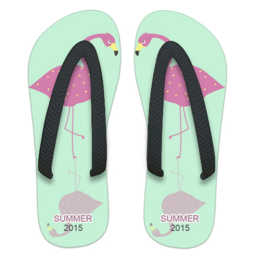 Шлепанцы (сланцы) Летний Фламинго 2015
