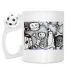 Кружка с футбольным мячиком