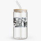 Банка с бамбуковой крышкой