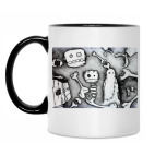 Кружка двухцветная