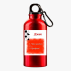 Металлическая бутылка 400 мл UV-DTF