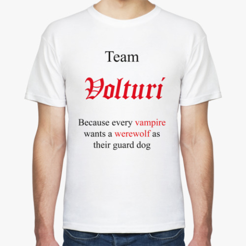 Футболка с принтом  Team Volturi