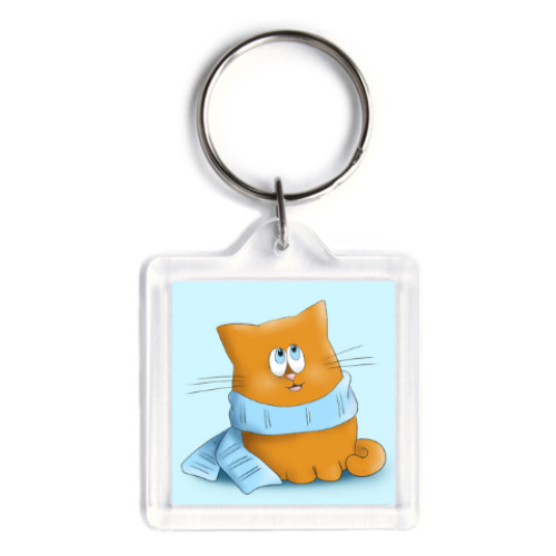 Брелок с принтом Пухлик - хранитель ключей