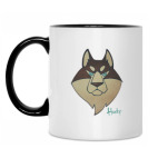 Кружка двухцветная