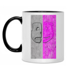 Кружка двухцветная