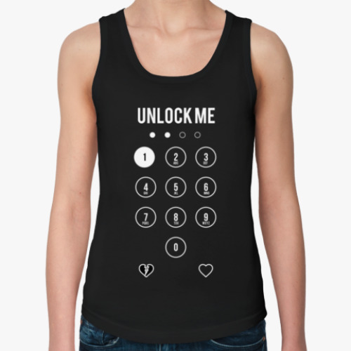 Женская майка с принтом Unlock Me!