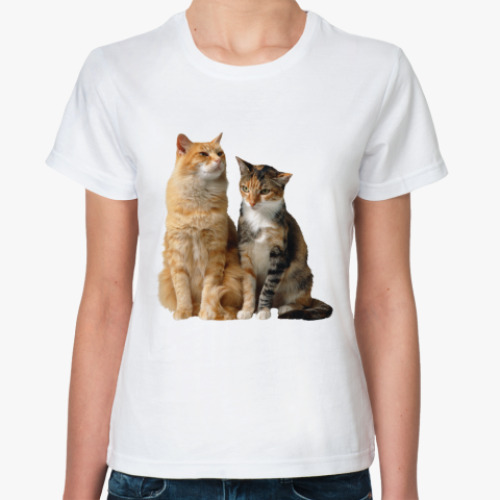 Классическая футболка коты