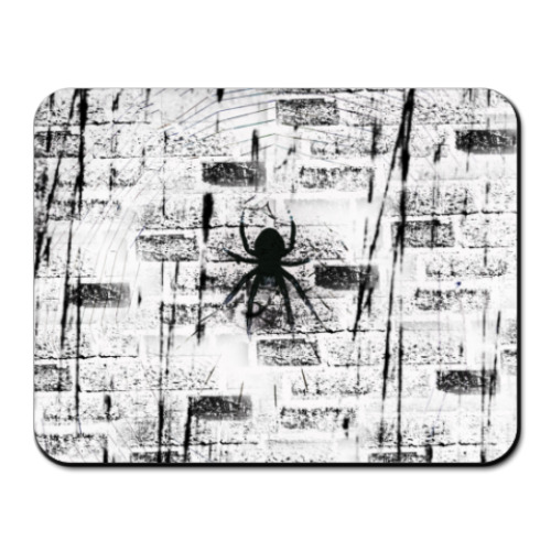 Коврик для мыши с принтом Паук на стене