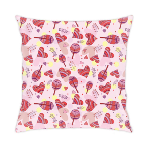 Подушка с принтом Лес любви