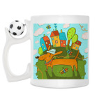 Кружка с футбольным мячиком